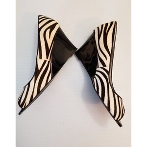 Bandolino Zebra print Wedge Shoes 8.5M